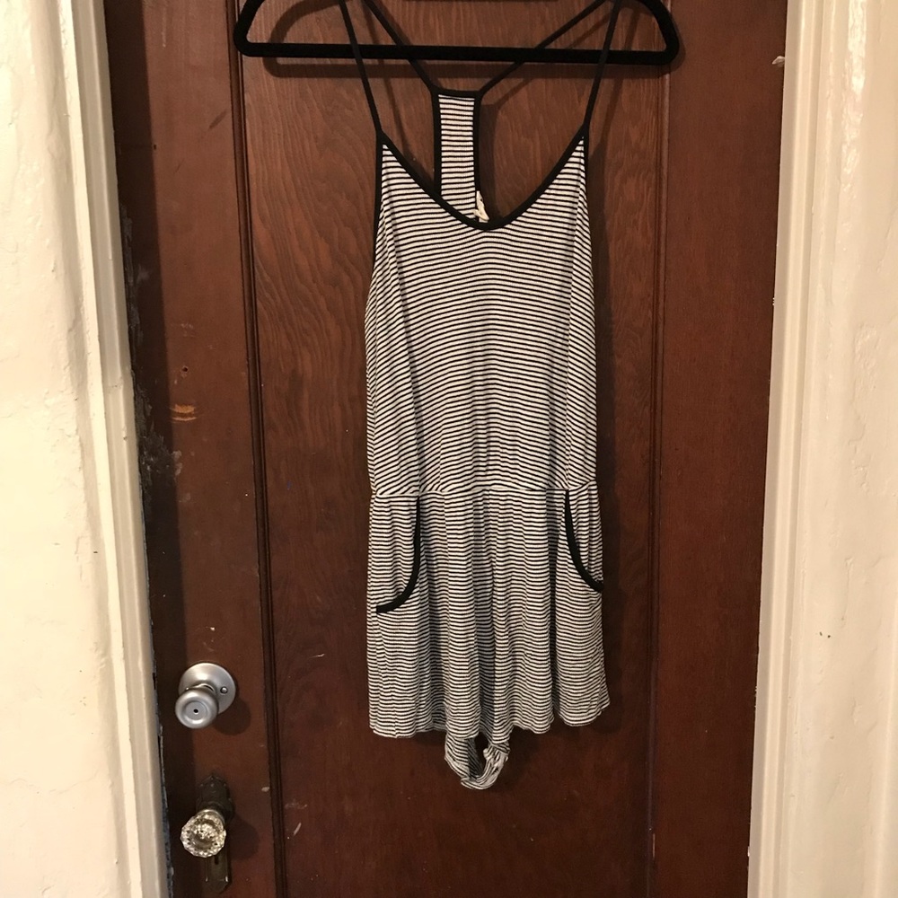 Striped romper